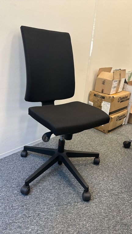 Fauteuil de bureau tissu noir - 3-4
