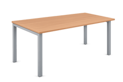 Bureau droit 160x80 Bois et Métal