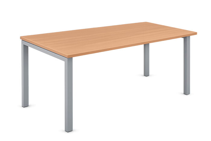 Bureau droit 160x80 Bois et Métal