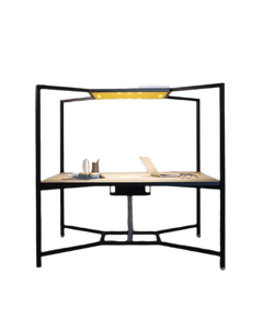 Bureau multiposte 160x160 Fantoni - Hub