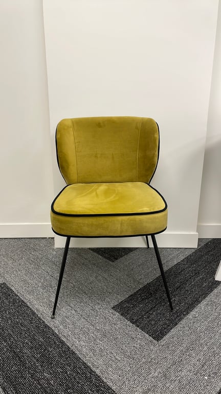 Fauteuil en Velours sans Accoudoirs