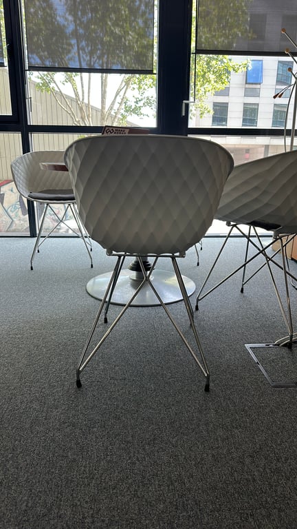 Chaise de réunion Metalmobil avec accoudoirs - arriere