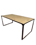Bureau droit 180x90 Maison du Monde - Métal et bois