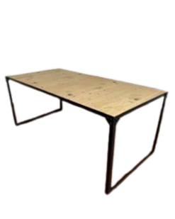 Bureau droit 180x90 Maison du Monde - Métal et bois - 3-4