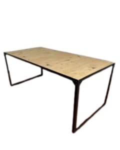 Bureau droit 180x90 Maison du Monde - Métal et bois - 3-4