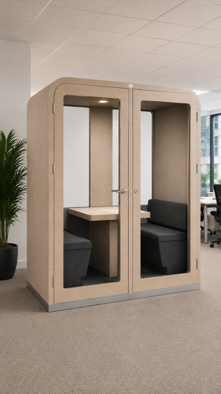 Cabine acoustique 4 places SBS - Quatro
