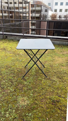 Table d'extérieur 70x70 Métal gris