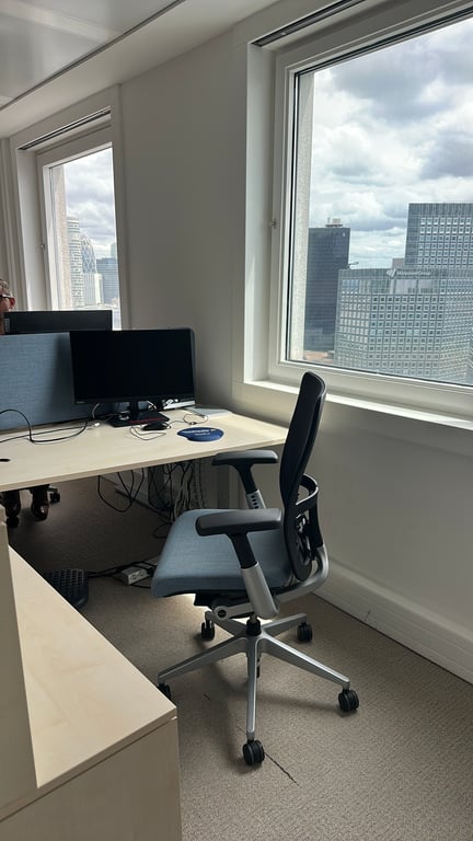 Hartworth - Fauteuil de bureau avec dossier en résille et accoudoirs réglables - ambiance