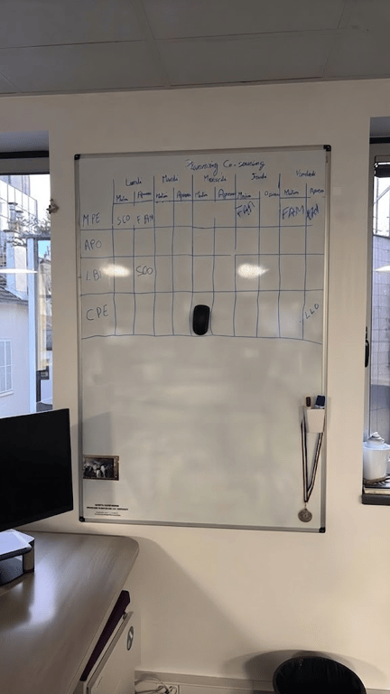 Tableau blanc effaçable Bi-Office 100x150