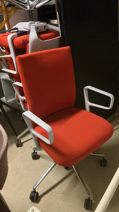 Fauteuil de bureau Orange avec roulettes