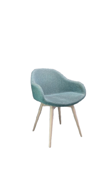 Chaise de réunion avec accoudoirs en tissu Astral