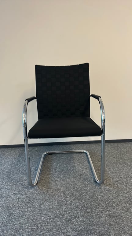 Chaise de réunion Gisberger Noir - face