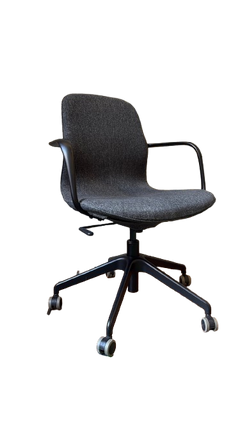Chaise de réunion ergonomique avec roulettes et accoudoirs - 3-4