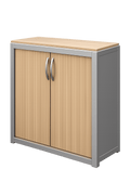 Armoire basse avec portes coulissantes