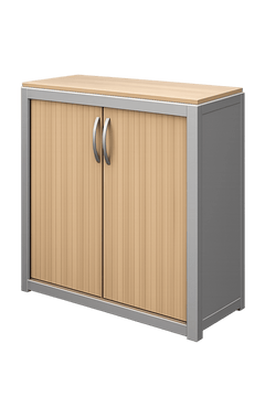 Armoire basse avec portes coulissantes