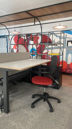 Fauteuil de bureau Knoll Génération Rouge