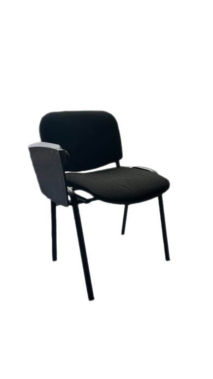 Chaise de réunion avec tablette noire