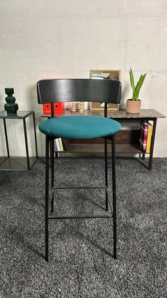 Tabouret de bar haut Fest Friday Bleu - face