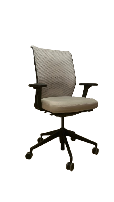 Fauteuil de bureau avec roulettes et dossier en résille