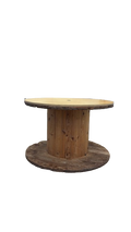Table de cafétéria ronde en bois 120cm
