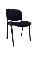 Chaise de réunion tissu noir