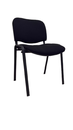 Chaise de réunion tissu noir