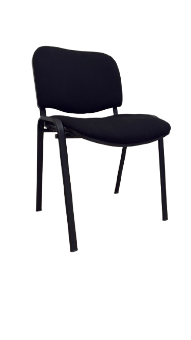 Chaise de réunion tissu noir