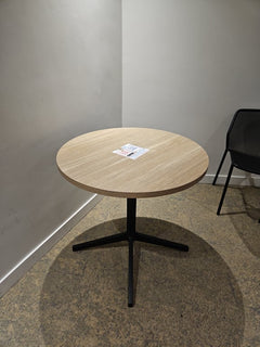 Table ronde 80x80 Chêne clair - 3-4