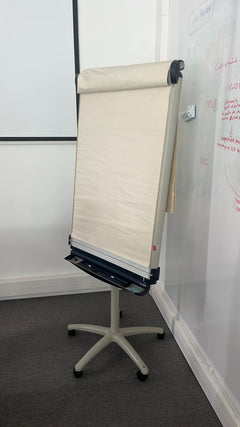Tableau avec Roulettes et Surface Blanc pour Feutres Velleda - 3-4