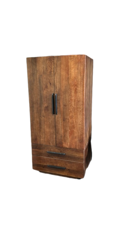 Armoire haute en bois massif