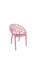 Chaise design extérieur couleur Atomic Tangerine