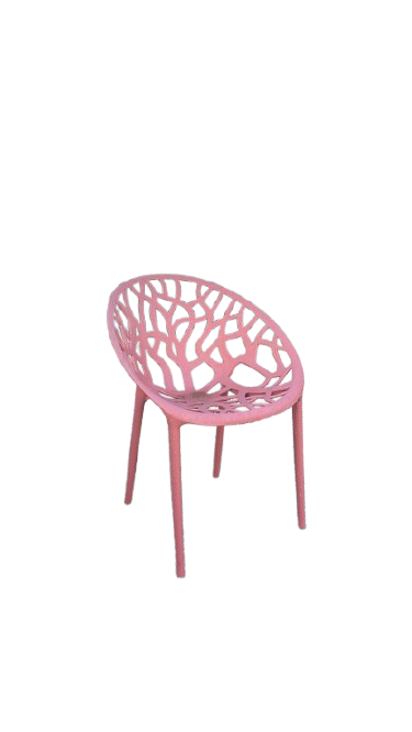 Chaise design extérieur couleur Atomic Tangerine
