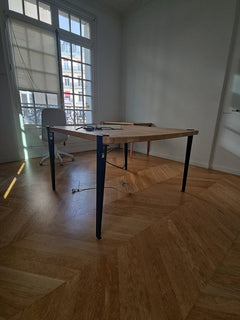 Table de Réunion Rectangulaire 120 × 120 pieds bleu foncés Tiptoe