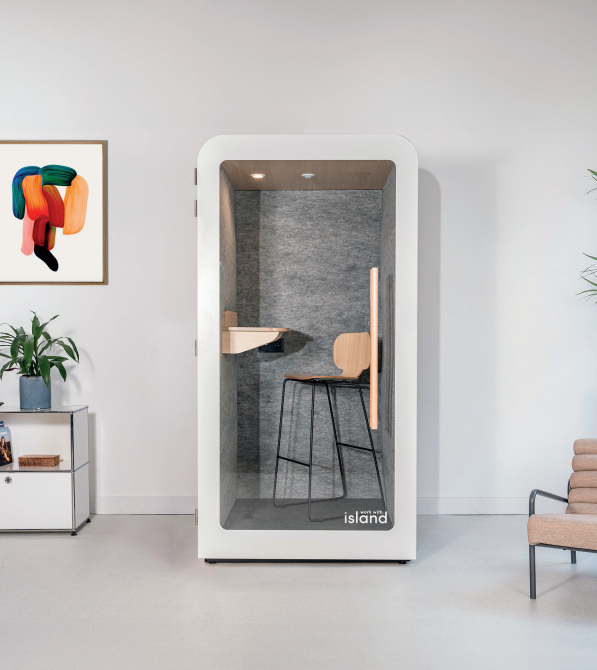 Cabine acoustique 1 place Work with Island Solo - 3-4