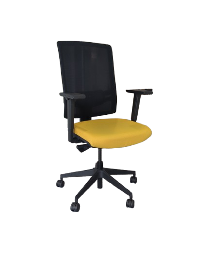 Fauteuil de bureau en résille avec piètement étoile