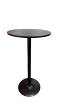 Table haute ronde 60x60 Noir