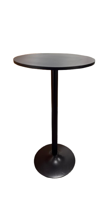 Table haute ronde 60x60 Noir