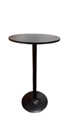 Table haute ronde 60x60 Noir