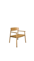 Fauteuil scandinave en bois clair