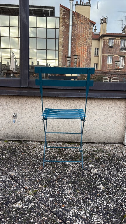 Chaise pliante extérieur bleu - 3-4