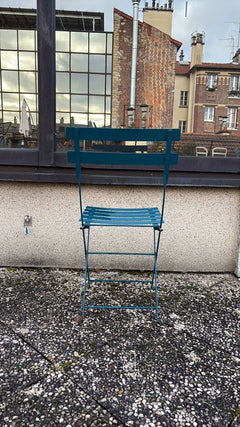 Chaise pliante extérieur bleu - 3-4