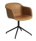 Chaise de réunion Muuto Fiber Armchair cuir