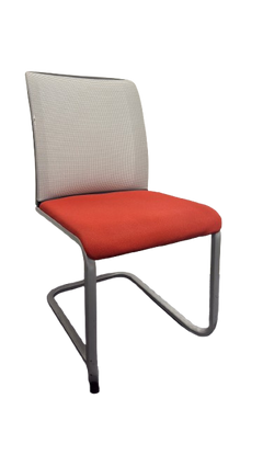 Chaise de réunion Steelcase résille rouge
