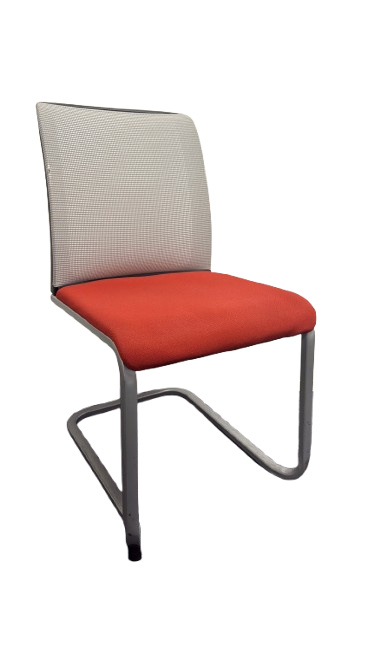 Chaise de réunion Steelcase résille rouge