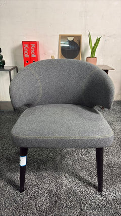 Fauteuil Minotti Aston Dining Gris - face
