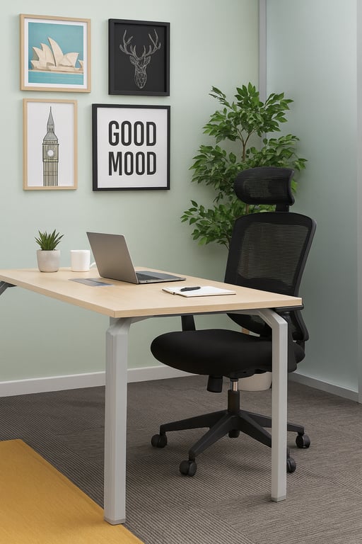 Haworth - Epure - Bureau droit 120x80cm