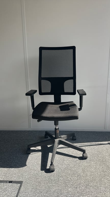 Fauteuil de bureau Noir - face