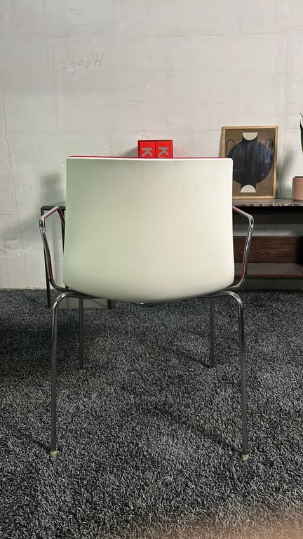 Chaise de réunion Arper Catifa 46 Rouge - arriere