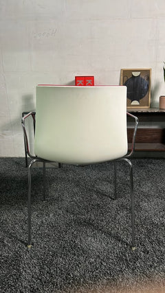 Chaise de réunion Arper Catifa 46 Rouge - arriere