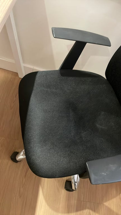 Fauteuil de bureau en tissu avec piètement luge